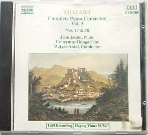 Mozart - Complete piano concertos - vol. 5 - Nos 17 and 18