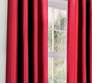 Curtains - Deep red, long drop
