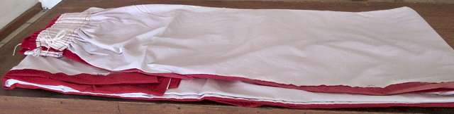 Curtains - Deep red, long drop