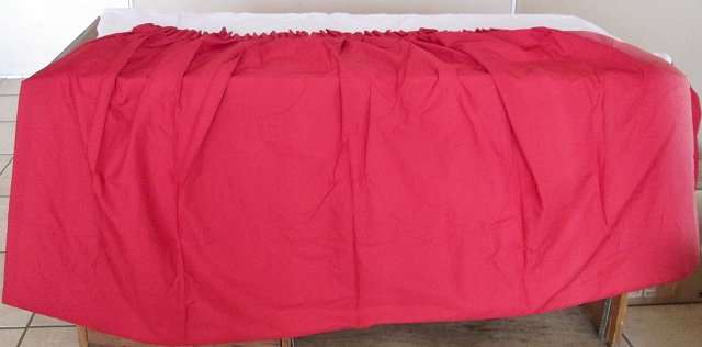 Curtains - Deep red, long drop