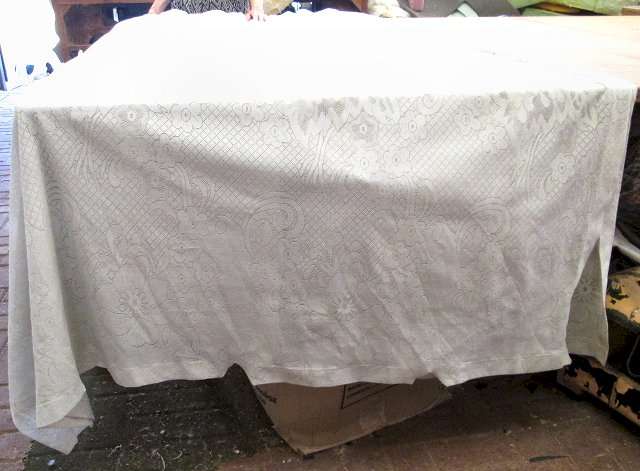 Curtains - White, voile, sheer, long drop, 270x250 cm