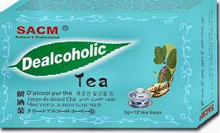 Herbal tea for alcohol problems