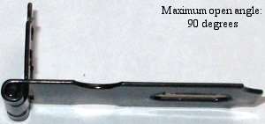 Back flap with latch with padlock