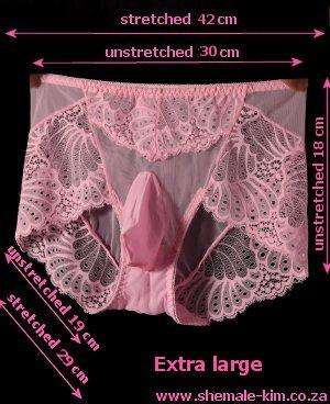 Panties - pouch - Monochrome in spandex lace fabric