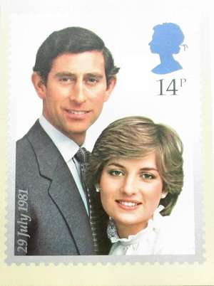 Postcards - United Kingdom - Royal wedding of Prince Charles and Princess Diana - 1 set of   2 cards