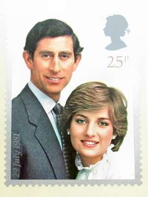 Postcards - United Kingdom - Royal wedding of Prince Charles and Princess Diana - 1 set of   2 cards