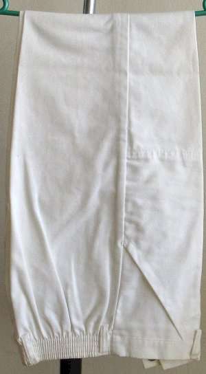 Safari style white pants