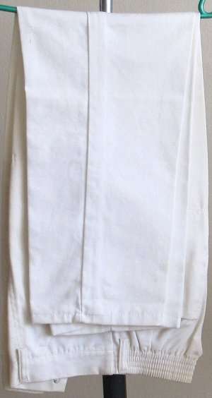Safari style white pants