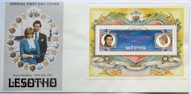 First day cover - the royal wedding of Charles and Diana - Lesotho - 1981-07-22 - Post office 2