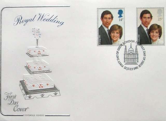 First day cover - the royal wedding of Charles and Diana - UK - 1981-07-22 - Cotswold