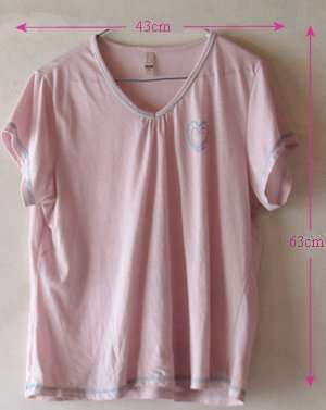 T shirts - Pink - short sleeve - extra large