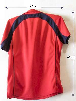 T shirts - Red  - short sleeve -       large