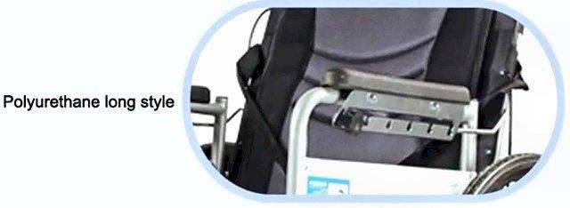Wheelchair armrests - Molded polyurethane ABS 32.5 cm
