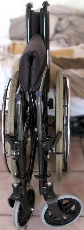 Wheelchairs - manual push - 2nd hand - black