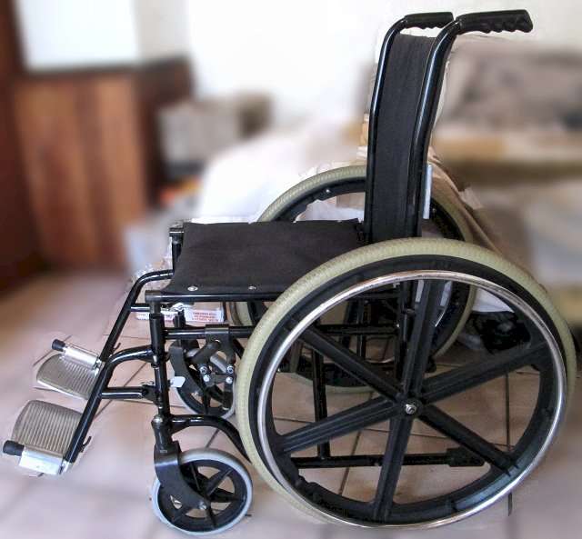 Wheelchairs - manual push - 2nd hand - black