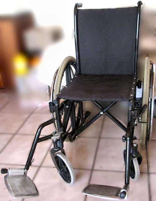 Wheelchairs - manual push - 2nd hand - black