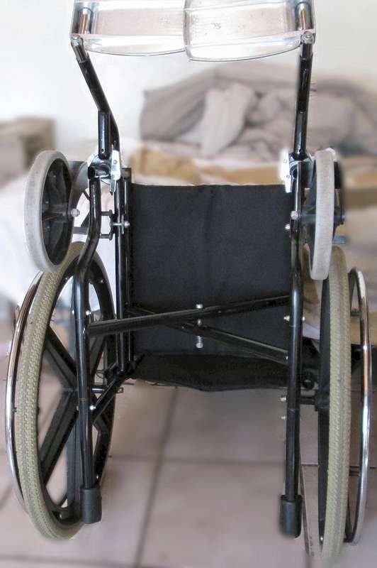 Wheelchairs - manual push - 2nd hand - black