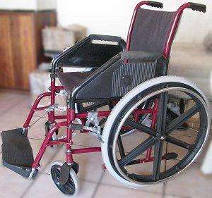 Wheelchairs - manual push - 2nd hand - maroon