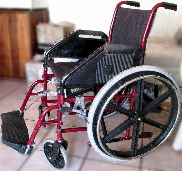 Wheelchairs - manual push - 2nd hand - maroon
