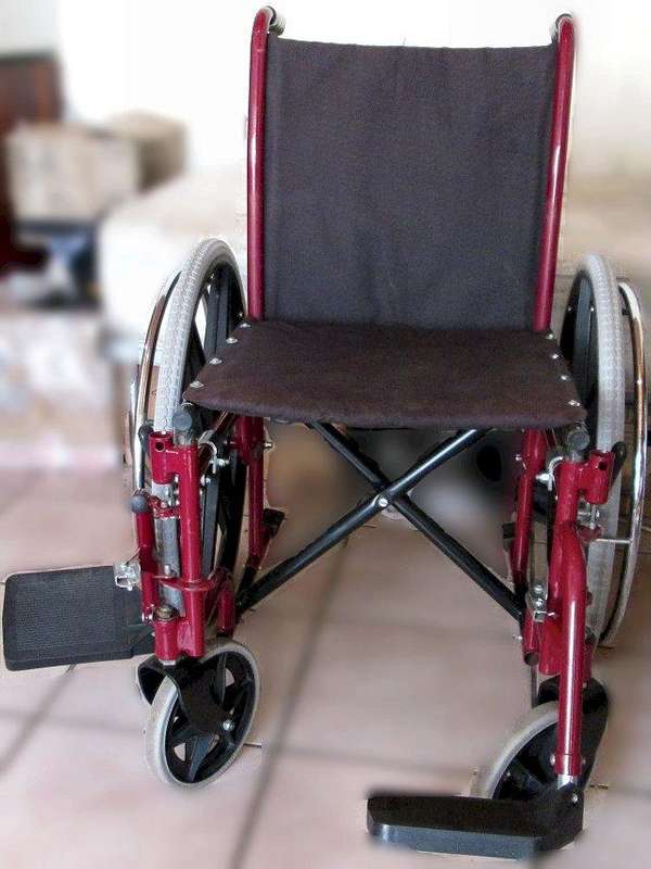 Wheelchairs - manual push - 2nd hand - maroon
