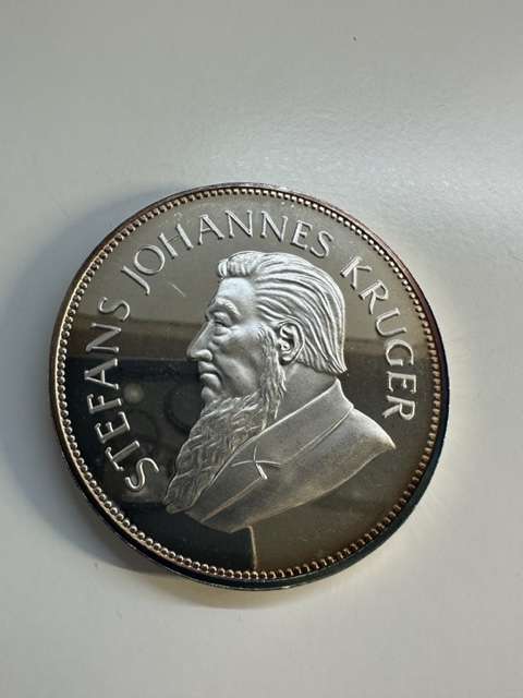 1987 SILVER KRUGERRAND 5oz ANNIVERSARY COMMEMORATIVE 1967-1987