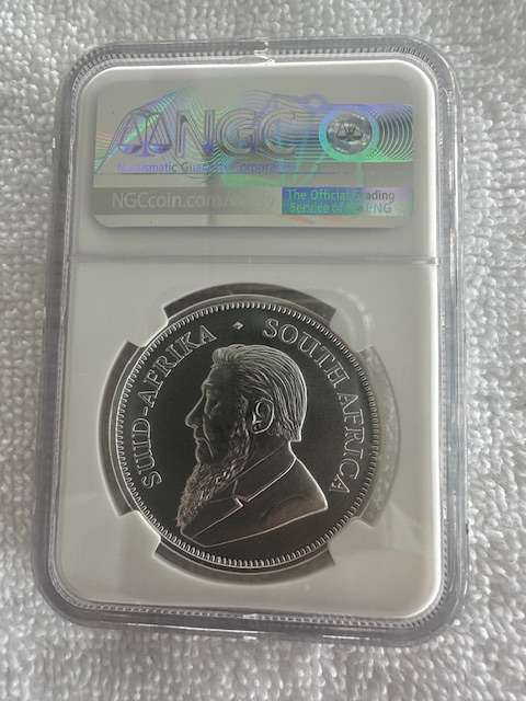 2018 SILVER KRUGERRAND 1oz NGC MS70 GREAT WALL RARE in MS70