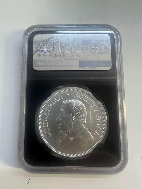 2018 SILVER KRUGERRAND 1oz NGC MS70 FIRST DAY OF ISSUE