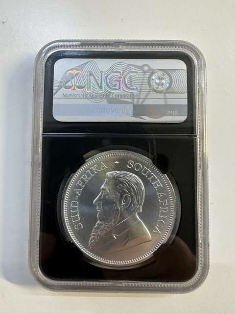 2018 SILVER KRUGERRAND 1oz NGC MS70 FIRST DAY OF PRODUCTION