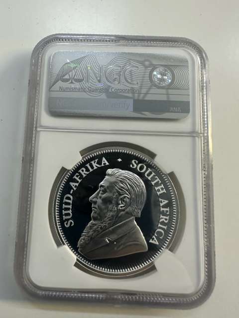 2019 SILVER KRUGERRAND 1oz NGC PF70 LION PRIVY