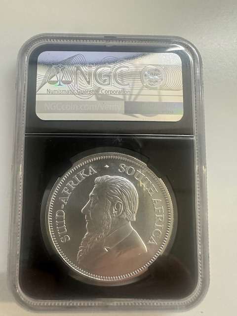 2019 SILVER KRUGERRAND 1oz NGC MS70 FIRST DAY OF PRODUCTION SIGNED TUMI