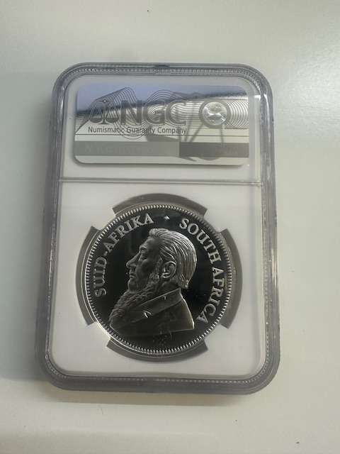 2020 SILVER KRUGERRAND 1oz NGC PF69 RHINO PRIVY