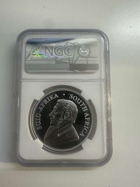 2020 SILVER KRUGERRAND 1oz NGC PF69 RHINO PRIVY FIRST RELEASES