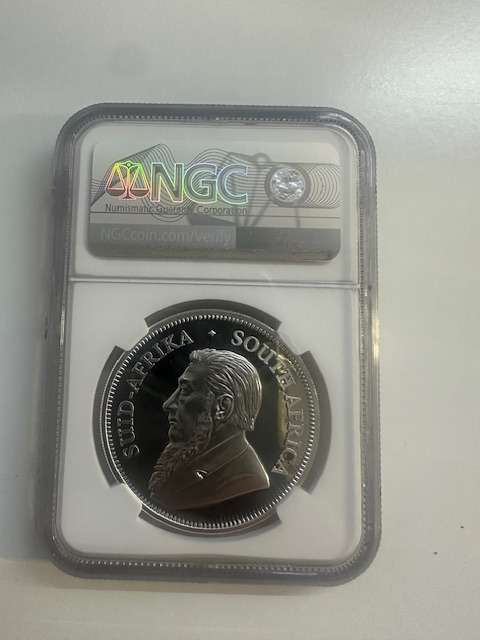 2020 SILVER KRUGERRAND 1oz NGC PF70 FIRST DAY OF ISSUE SIGNED TUMI