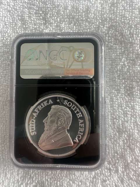 2021 SILVER KRUGERRAND 1oz NGC PF70 BUFFALO PRIVY FIRST DAY OF ISSUE SIGNED TUMI