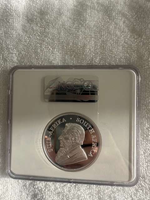 2022 SILVER KRUGERRAND 2oz NGC PF70 FIRST DAY OF ISSUE