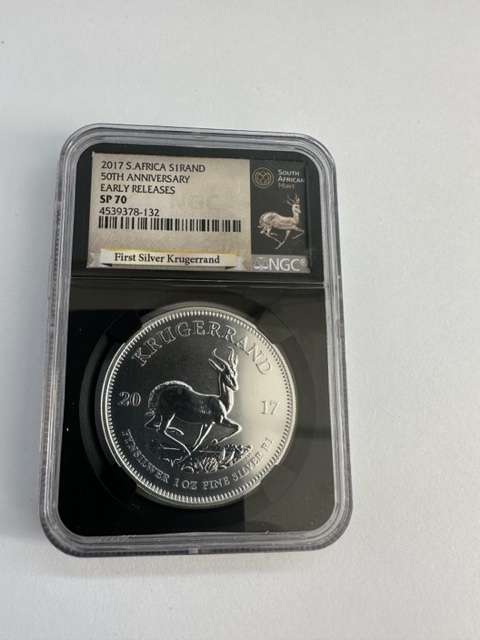 2017 SILVER KRUGERRAND 1oz NGC SP70 EARLY RELEASE