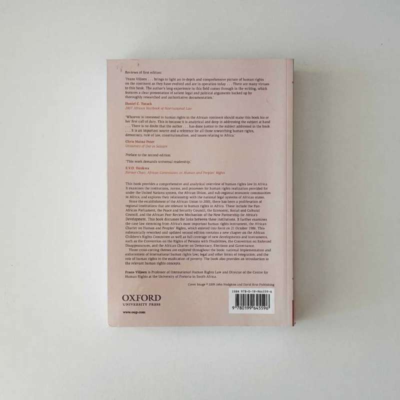 International Human Rights Law in Africa 2nd Edition ISBN 9780199645596