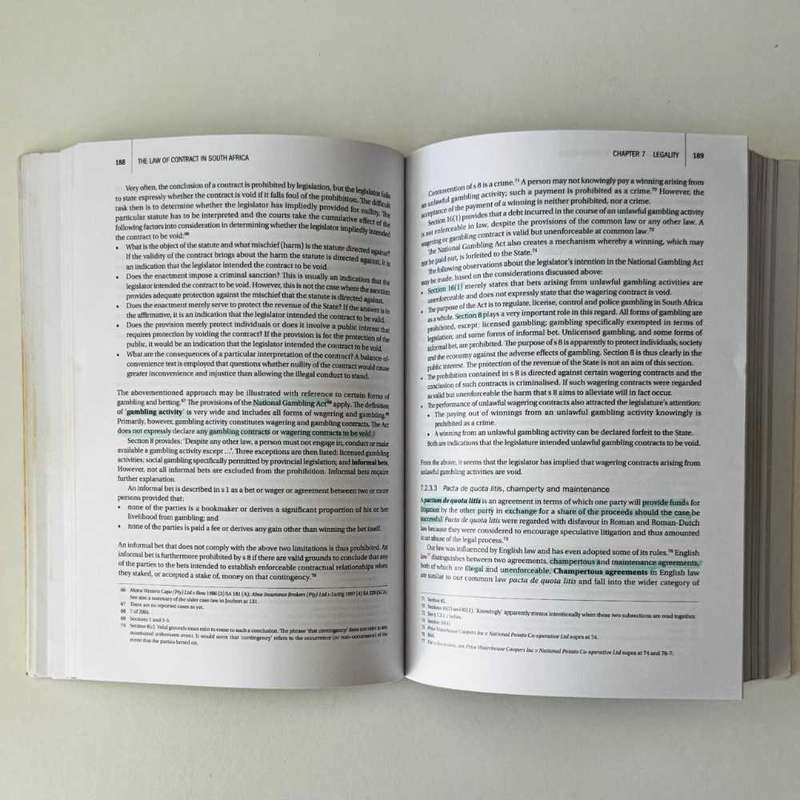 The Law of Contract in South Africa 3rd Ed ISBN 9780190419820