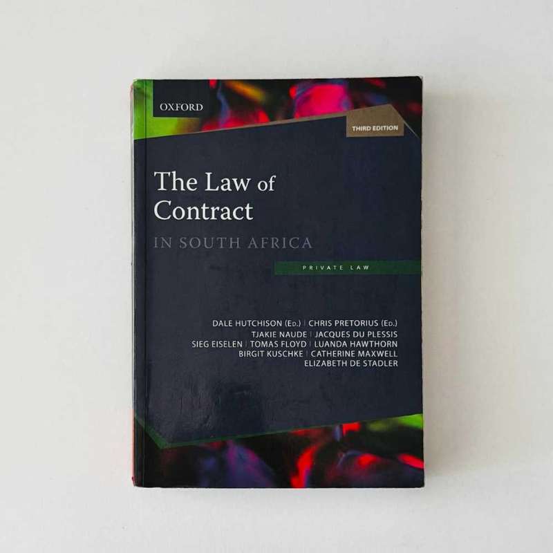 The Law of Contract in South Africa 3rd Ed ISBN 9780190419820