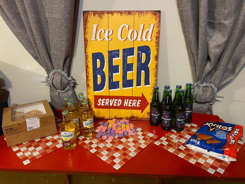 Ice cold beer sign