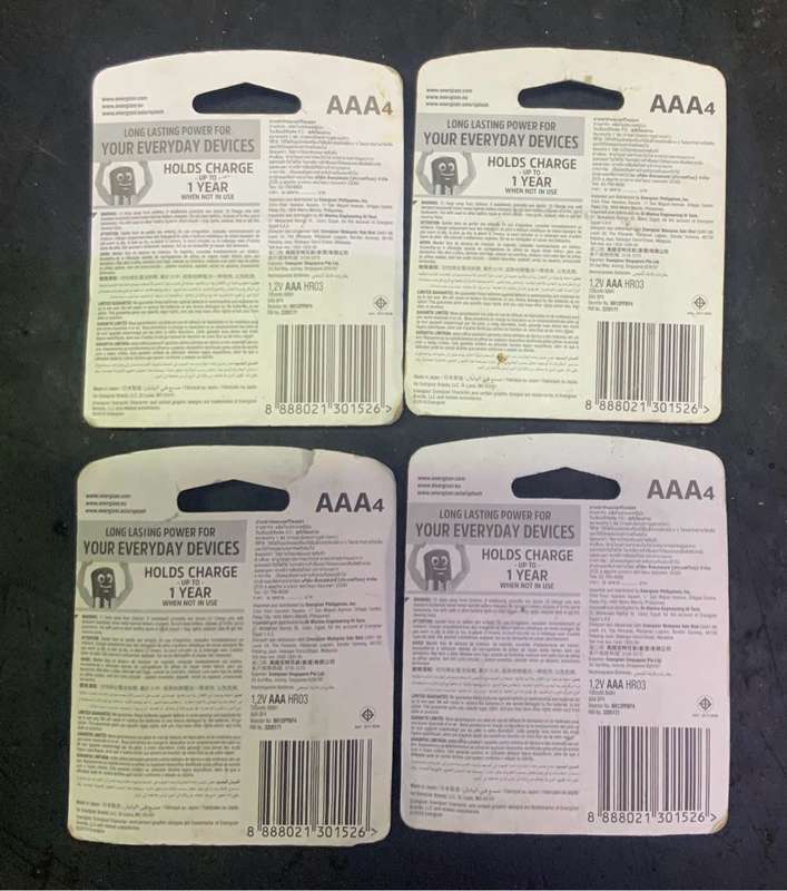 Energizer AAA recharge power plus 4 packs of 4 total of 16 batteries