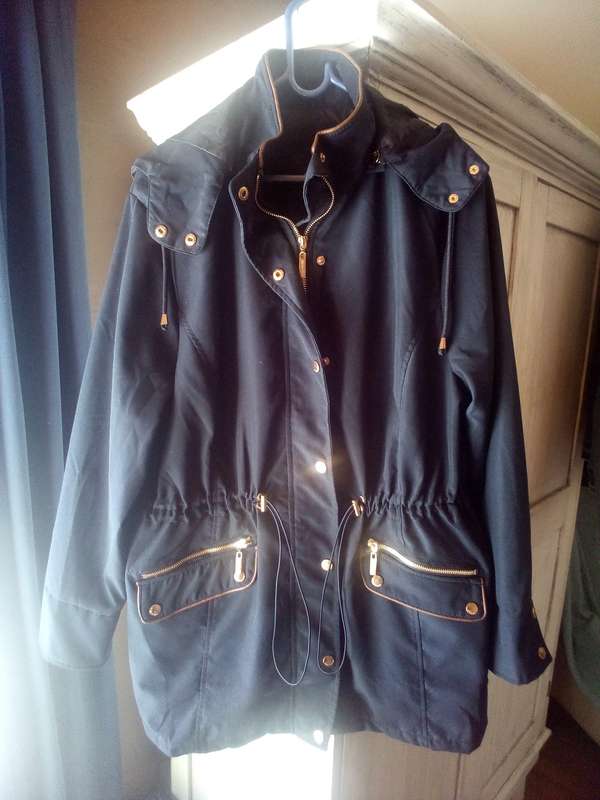 Gorgeous Navy Blue Ladies' Parka Jacket with Hood