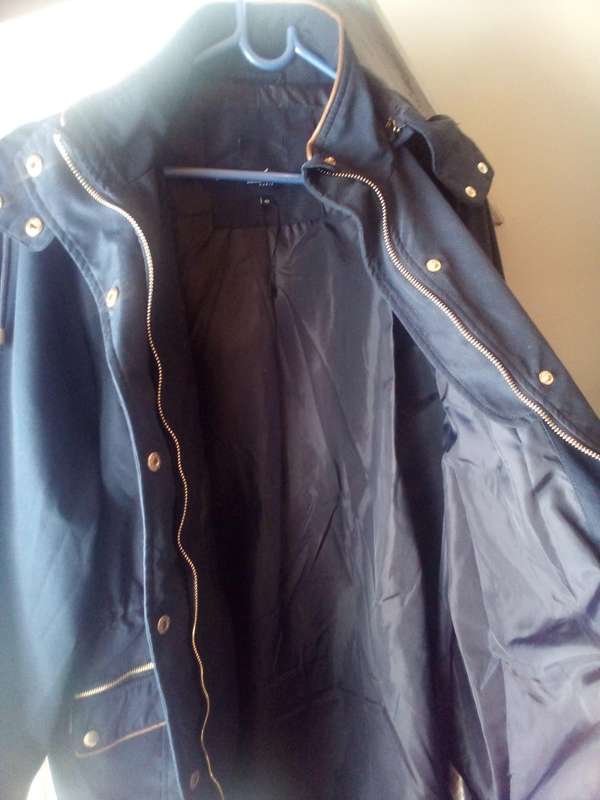 Gorgeous Navy Blue Ladies' Parka Jacket with Hood