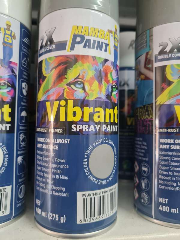400ml quality spray paint ANTI-RUST GREY PRIMER