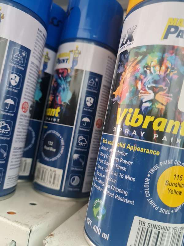 400ml quality spray paint YELLOW