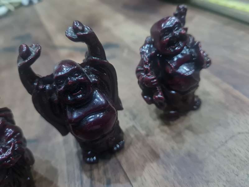 3 x Budha Sculptures,  vintage and highly collectable