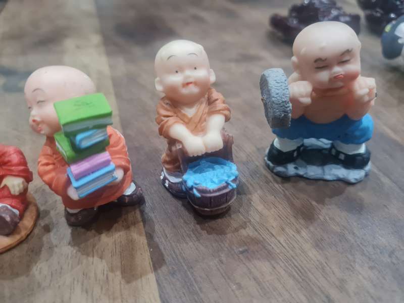 Buddhist Monk Figurines,  vintage and highly collectable
