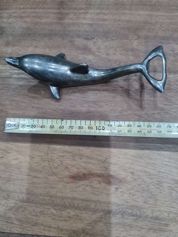 Vintage Dolphin brass / metal bottle opener