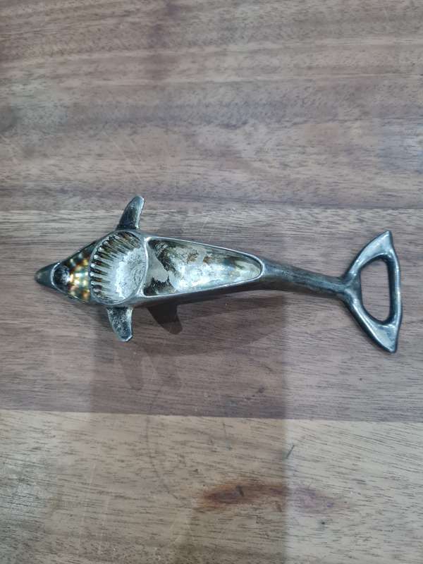 Vintage Dolphin brass / metal bottle opener