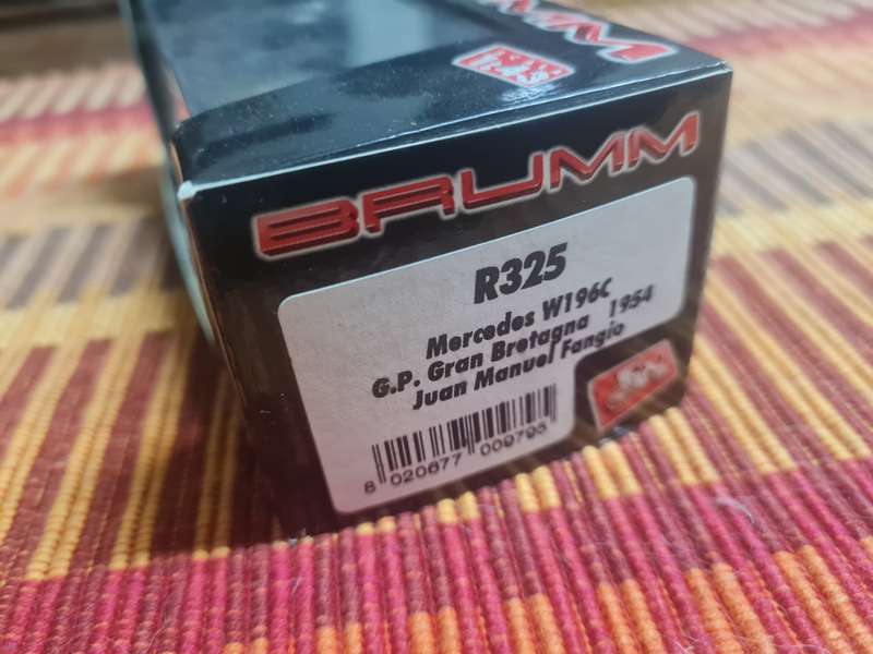 1/43 scale model : Brumm Mercedes W196C